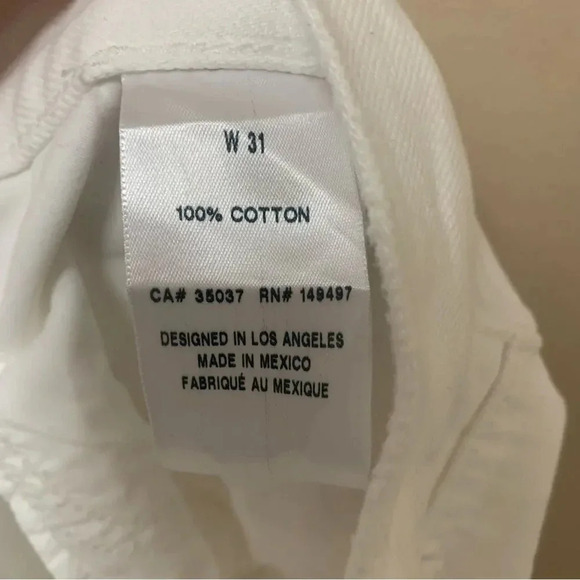 Favorite Daughter High Waist Boyfriend Jeans White Distressed Size 31 NWT New - Picture 12 of 14